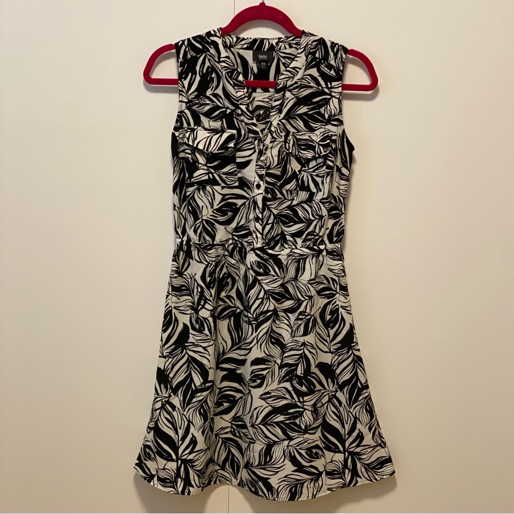 Mossimo black and white shirt dress xs